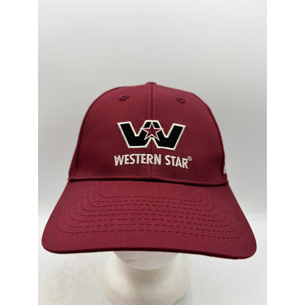 Western Star Truck Centers Inc Hat Maroon Burgundy Adjustable Baseball Cap NWOT